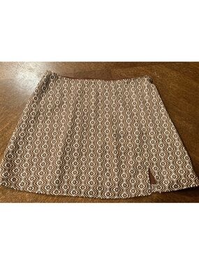 Hollister Women's Brown Patterned A-Line Skirt size S